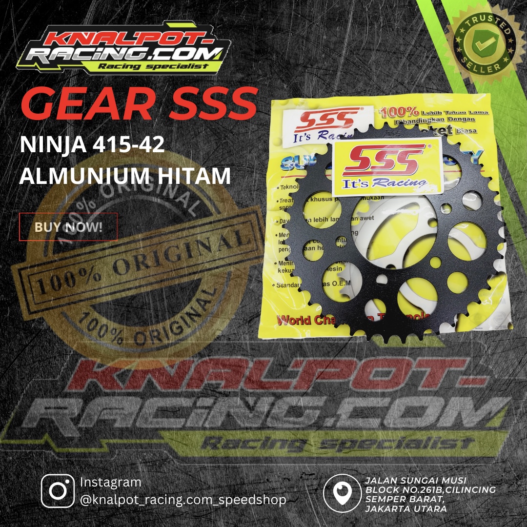 GEAR SSS NINJA 415-42 ALMUNIUM HITAM